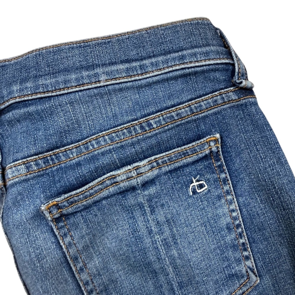 Rag & Bone JEAN Skinny Distressed Plaid Patch Jeans W1502K520 Sloane PLD 27